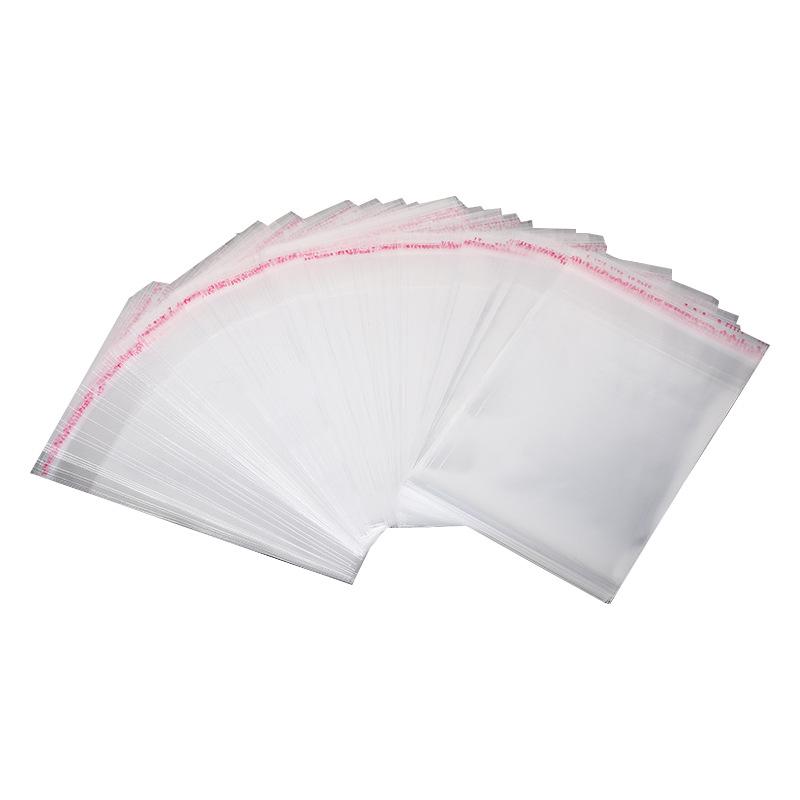 6x12 (10+2) Selbstklebende Plastiktüten für Handyhüllenverpackung.