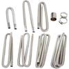 Exhaust Pipe Tube Elbow Connector Set 25mm 26mm for Diesel Heater Car Camper Caravan Truck Automotive Exhaust Parts