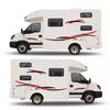 Two-Color Stripe RV Decoration Decal for Cross-Border Car Modification
