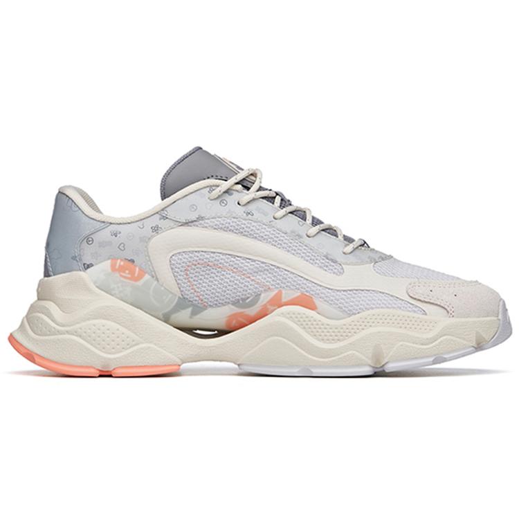 Anta Millennium Cushioning Slip Resistant Abrasion Resistant Lightweight Low top Casual Shoes Women's Gray 122228890-8