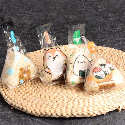 50 pièces Sacs Mignons pour Emballage Sushi Jetables Enveloppes Onigiri Sacs d'Emballage Boules de Riz Sacs d'Emballage Onigiri Japonais