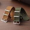 18mm 20mm 22mm Geripptes Nylon-Uhrenarmband Nylon-Uhrenarmband für Militär-Uhrarmbänder Armbänder für Herren Damen Uhrenarmband Zubehör