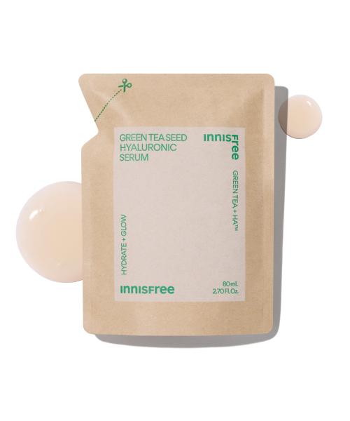 Innisfree Green Tea Seed Hyaluronic Serum Refill 80mL FREE