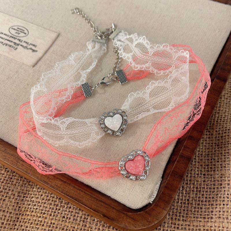 Fashion Sexy Lace Necklace For Women Girls Vintage Lace Collarbone Chain Necklace Neck Jewelry Accessories