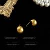 Mid-Century Vintage Stud Earrings: Trendy Literary Style in Light Luxury Fashion