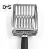 Stainless Steel Cat Litter Scoop Poop Sifting Scooper with Non Slip Handle Litter Cleaner Beach Shovel for Cat Litter Box