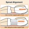 Lumbar Support Pillow For Sleeping, Sleeping Back Support For Sleep With 360° Ergonomic Design & Breathable Ice Cotton Fabric, Ideal For Bed,