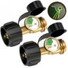 Universal Propane Tank Gauge Level Indicator For 5-40LB LP Tanks Color Coded Gas Meter For BBQ RV Heater Leak Detector QCC1Type1