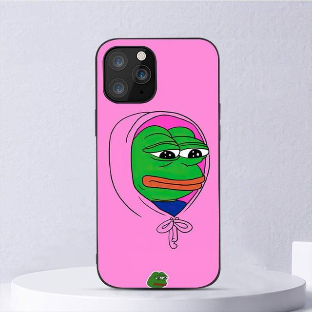 

Забавный чехол для телефона с изображением лягушки Пепе Face Cry для Iphone 11 12 Mini 13 14 Pro Xs Max X 8 7 6s Plus 5 Se Xr Shell iPhone13