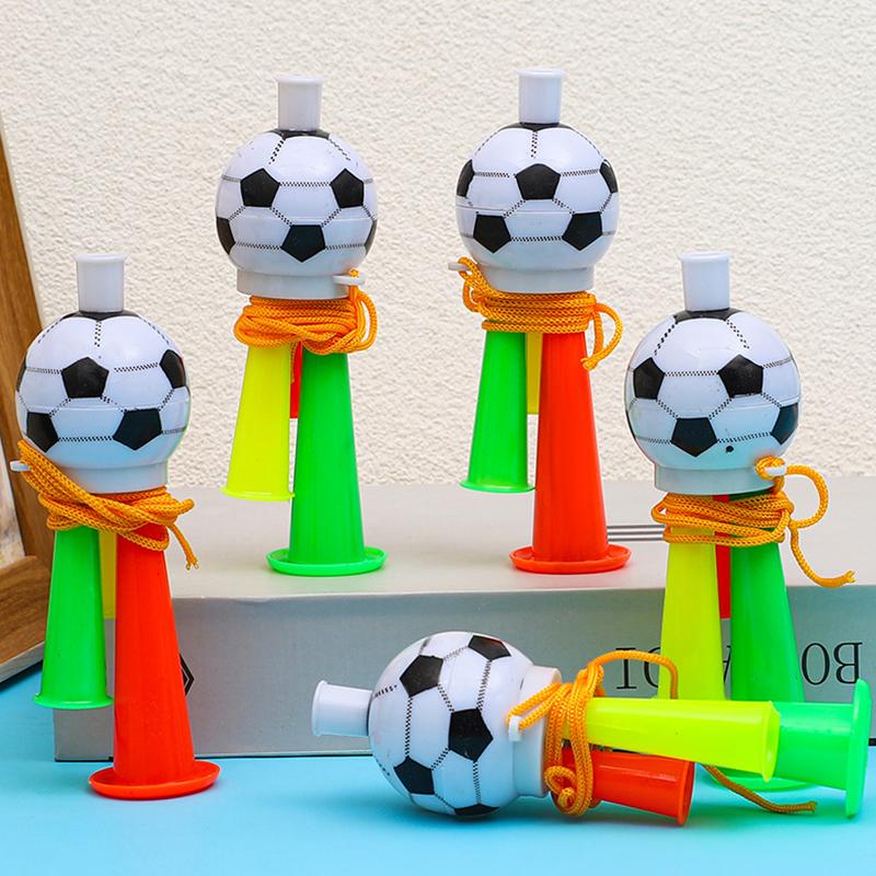 5PCS/Pack Football Shaped Colored Horn Cheerleading Sports Fan Prop Noise Maker Events Festival Party Souvenir Carnival Gift ZYF
