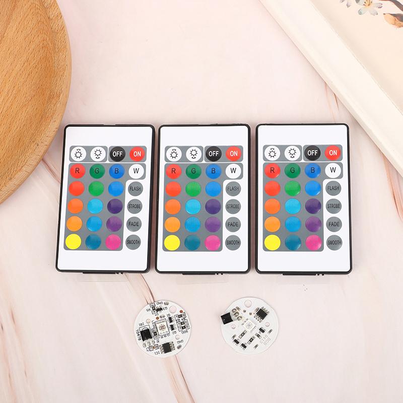 5V Niederspannung LED Farben Bunter Farbverlauf Runde Platine Lampe Licht Platine Quelle Mit Infrarot Fernbedienung LED Licht Perlen