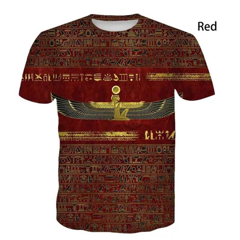 Horus T Shirt Ancient Egyptian God Eye of Egypt Pharaoh 3d Anubis Printed Men T-Shirt Funny Kids Short Sleeve Vintage Streetwear
