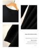 Women's Pure Wool Mid-Length Knit Skirt and Dress, Rolled Hem, Round Neck, Solid Color - Perfect for Autumn and Winter.