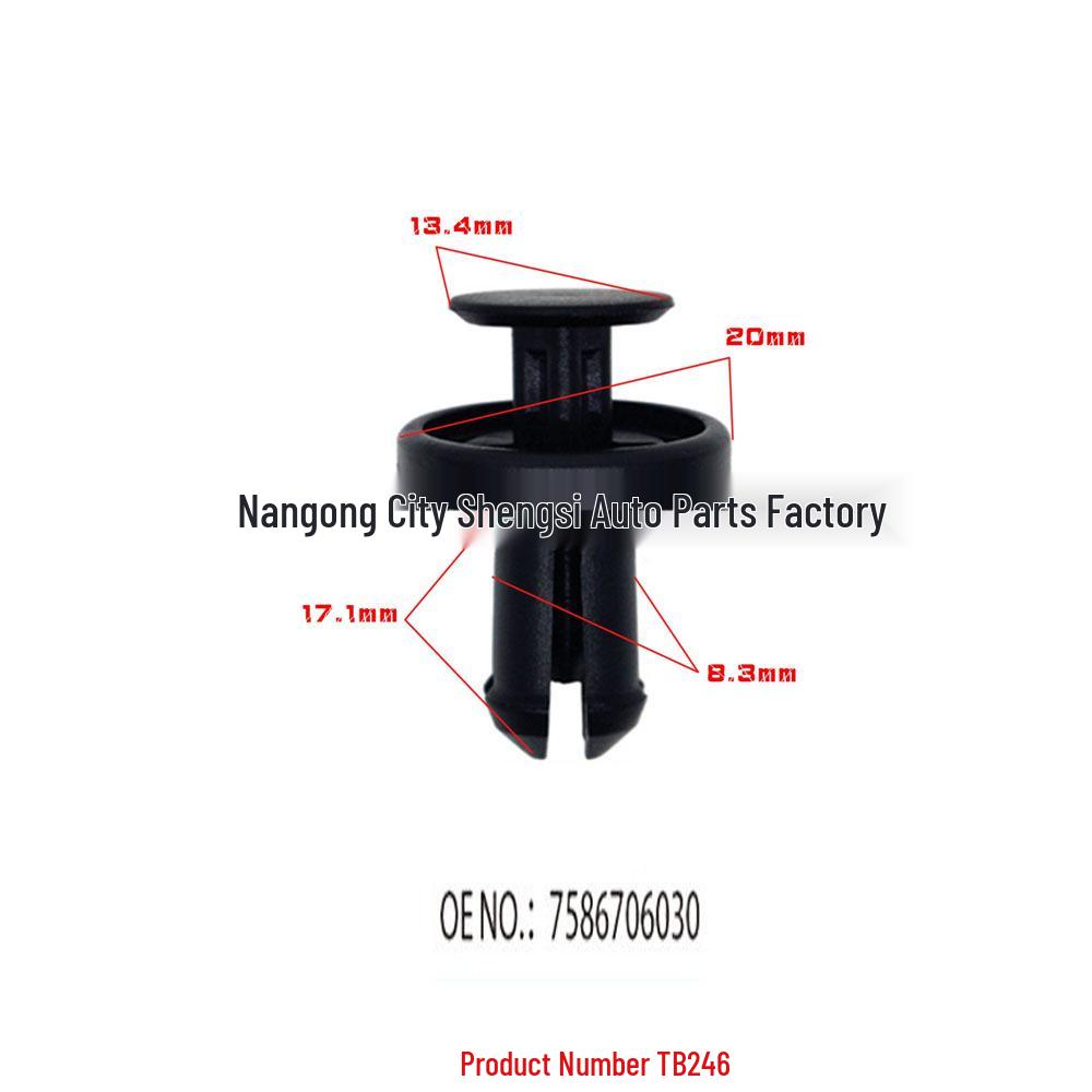 

Car Trim Panel 8.3mm Fixing Clip and Decorative Lining Accessory 10000 units
