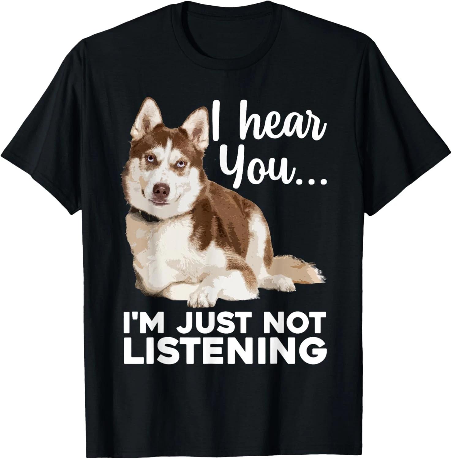 Funny Husky Dog Art for Men Women Kids Siberian Husky Lover Gift Unisex T-Shirt 2XL