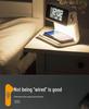 10W Wireless Charging Bedside Lamp with Alarm Clock & Three-Level Dimming Night Light