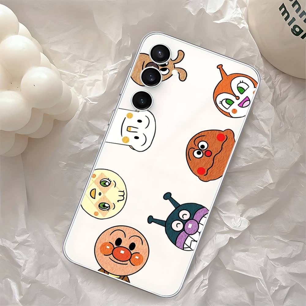 Anime A-Anpanman-s Cute Phone Case For Samsung Galaxy S25 S24 S23 S22 S21 FE Ultra Plus A32 A53 A13 A31 Soft Cover