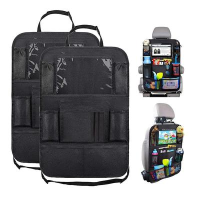 1/2 PC Auto Rücksitz Organizer mit Touchscreen Tablet Halter 9 Lagerung Taschen Kick Matten Auto Sitz Zurück Protektoren Tolle Reise