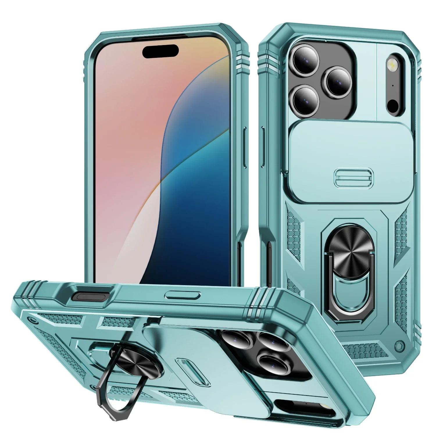 

Otter Armor Box Heavy Duty 360 Rotate Holder Phone Case for IPhone 17 16 15 14 Plus 13 12 Pro Max 16e Slide Cover iPhone 14 зелений