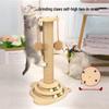 Durable Sisal Cat Scratching Post with Teaser Stick – Self-Amusement Toy to Relieve Boredom