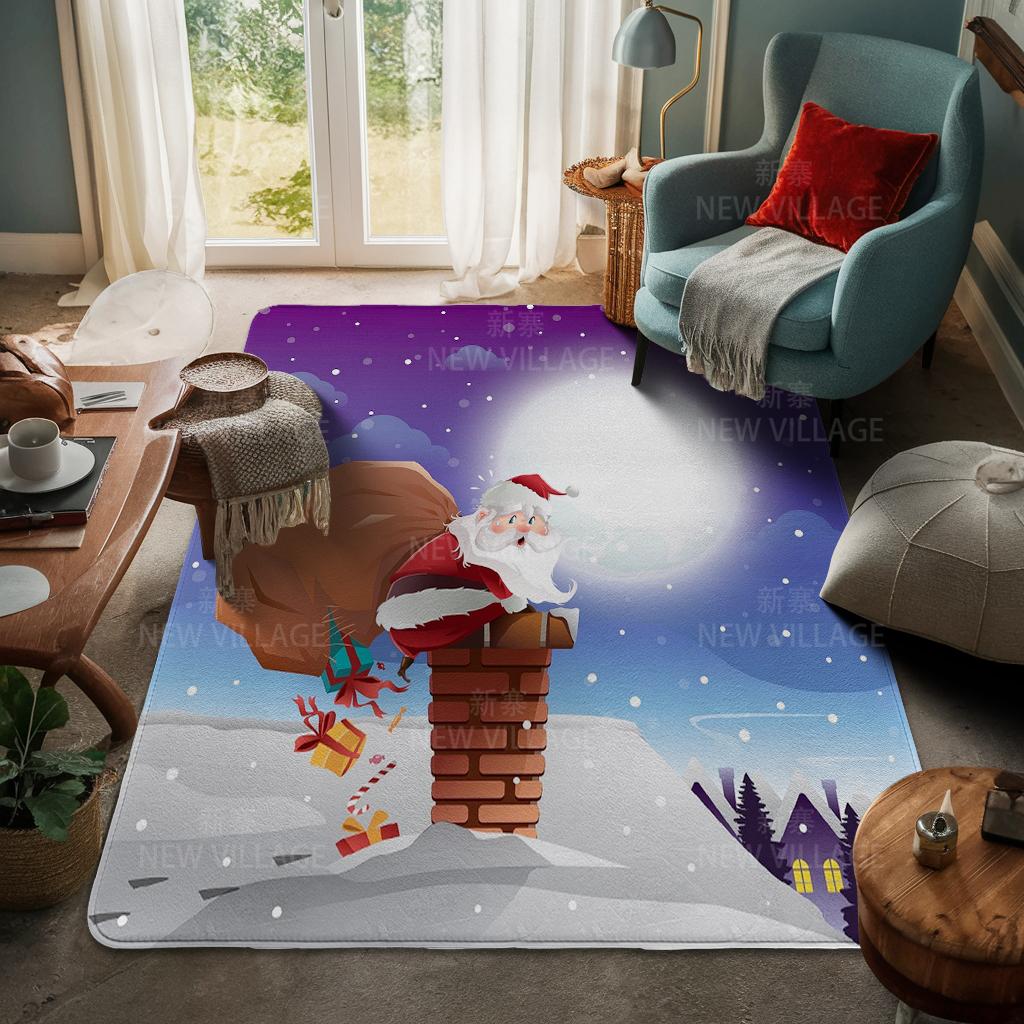 

Ковер у входа в дом Домашний коврик у двери Гостиная Ванная Комната Ноги ванная комната Нескользящие коврики с водопоглощением для ванной Счастливого Рождества зима 400mmx600mm