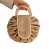 Modern Minimalist Pu Travel Makeup Bag With Drawstring For Cosmetic Storage And Toiletries