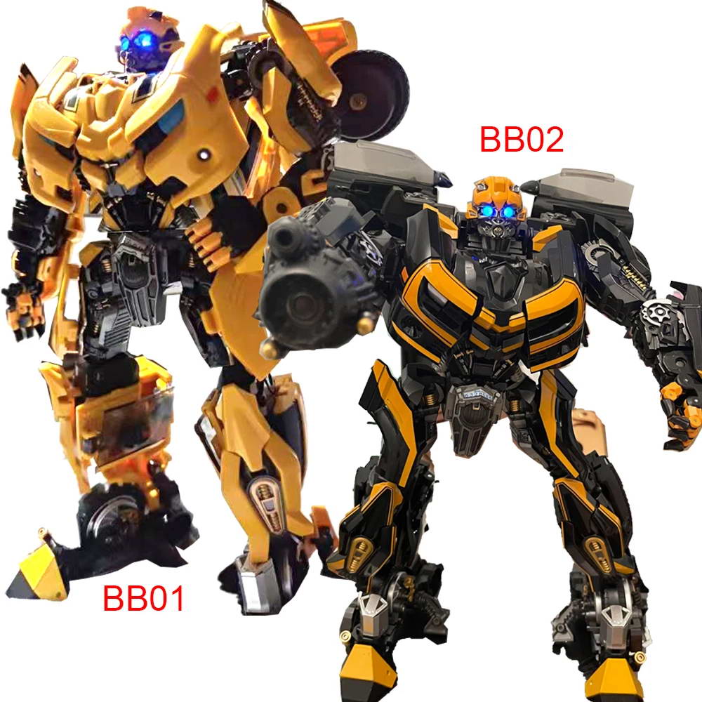 Deformation Action Figure Toys Black Bumblebe Transformation Robot Hornet Warrior Model Autobots Car BB02 BB01 MPM03 Poseable Articulated Scale