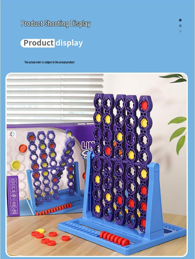 3D Rotating Four-in-a-Row Educational Board Game for Parent-Child Interaction