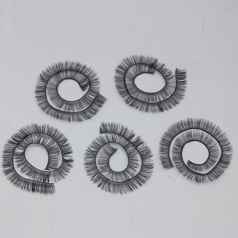 5PCS Craft Doll Accessory Eyelashes Set Customizable Length Realistic Curved Design Doll Eyelash Crafting Essential