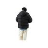 Lee Logo Pattern Zipper Duck Down Warm Hooded Down Jacket Unisex outerwear Black LE2304DP04BK