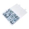 Fuel Hose Clips Set, 120 Piece Mini Screw Adjustable Hose Clip Set with 10 Labeled 7-18 Mm Sizes for Auto Motorcycle Repair Service