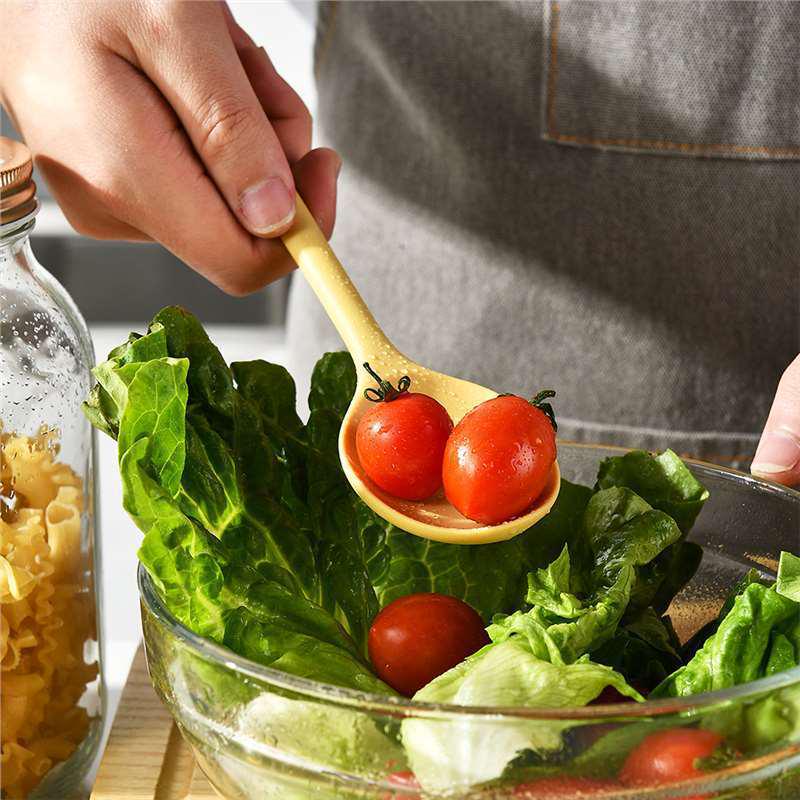 Food-Grade Silicone Spoon & Chopstick Set: Non-Slip, Anti-Mold, Heat Resistant, Perfect for Hot Pots & Soups.