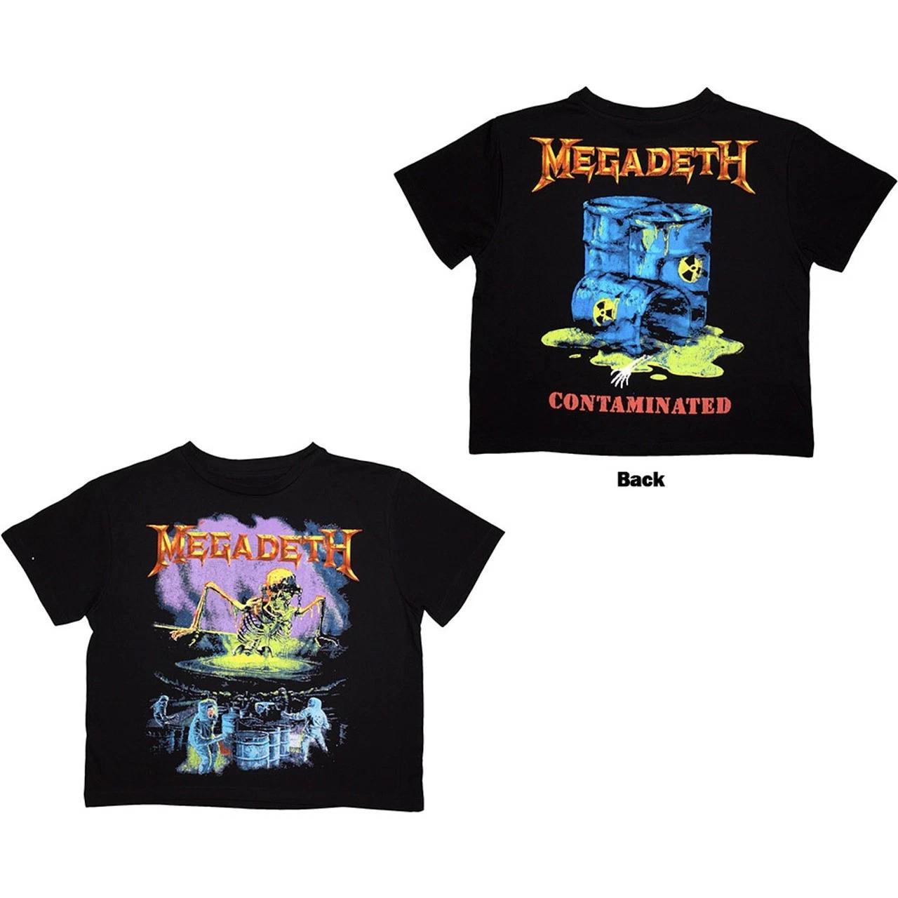 

Megadeth Contaminated Women s Crop Top - NEW OFFICIAL 2XL