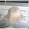 Fashion Fisherman's Hat Female Spring and Summer Pleated Elastic Show Face Small Sun Hat Female Summer Small Brim Color Combination Leisure Basin Hat