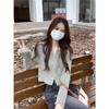 Women's Petite French Autumn Versatile Long-Sleeve Zipper Cardigan Sweater