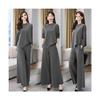 2026 Spring/Autumn Women's Slimming Wide-Leg Pants Skirt Suit - Age-Reducing, Tummy-Concealing, Stylish Two-Piece Set