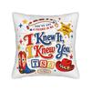 I Knew It I Knew You Western Bestie Square Pillow Case TS Cushion Covers Zippered Decor Throw Pillow Case Cover for Home