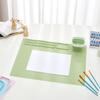 Tappetino da disegno in silicone riutilizzabile con ventosa per bambini, popolare per bambini, con tappetino da pittura in silicone per arte e tazza