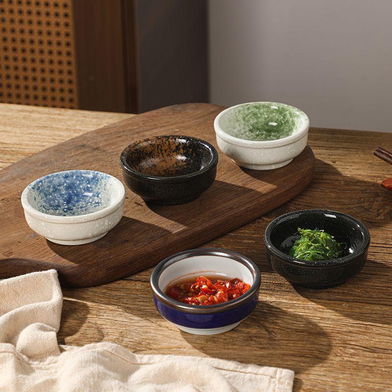 Japanese-style Ceramic Disc Household Creative Soy Sauce Dish Restaurant Tableware Commercial Sushi Dipping Vinegar Dish