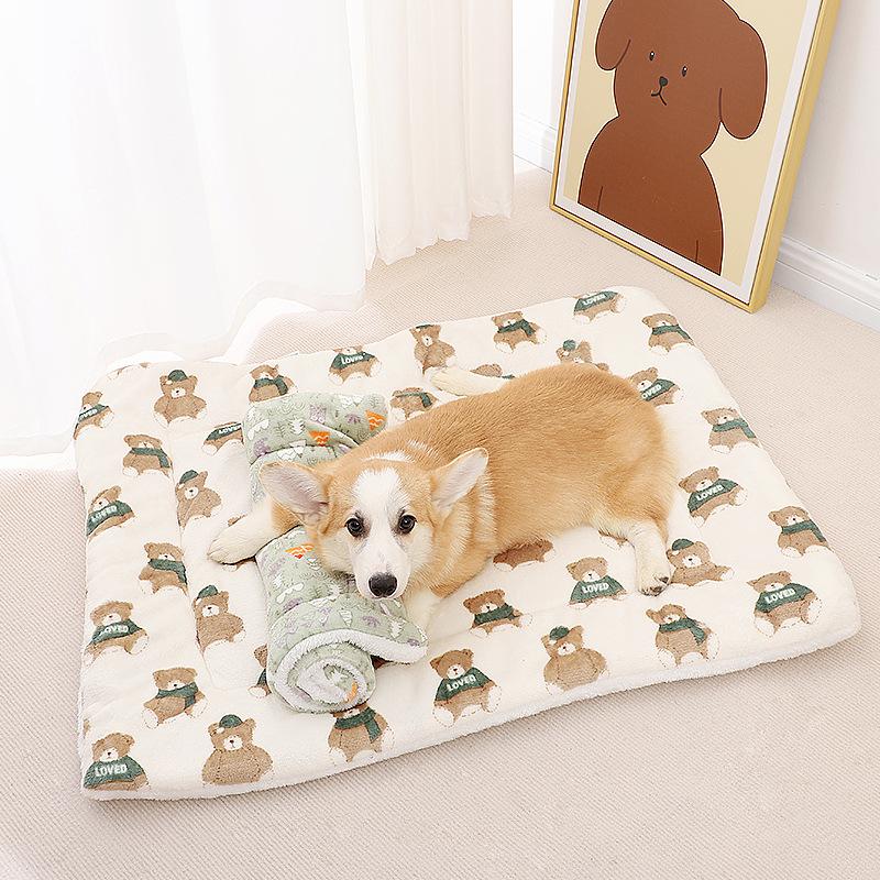 Pet Cushions Thickened Autumn and Winter Warm Cat Dog Cushion Non-slip Blanket Seat Cushion