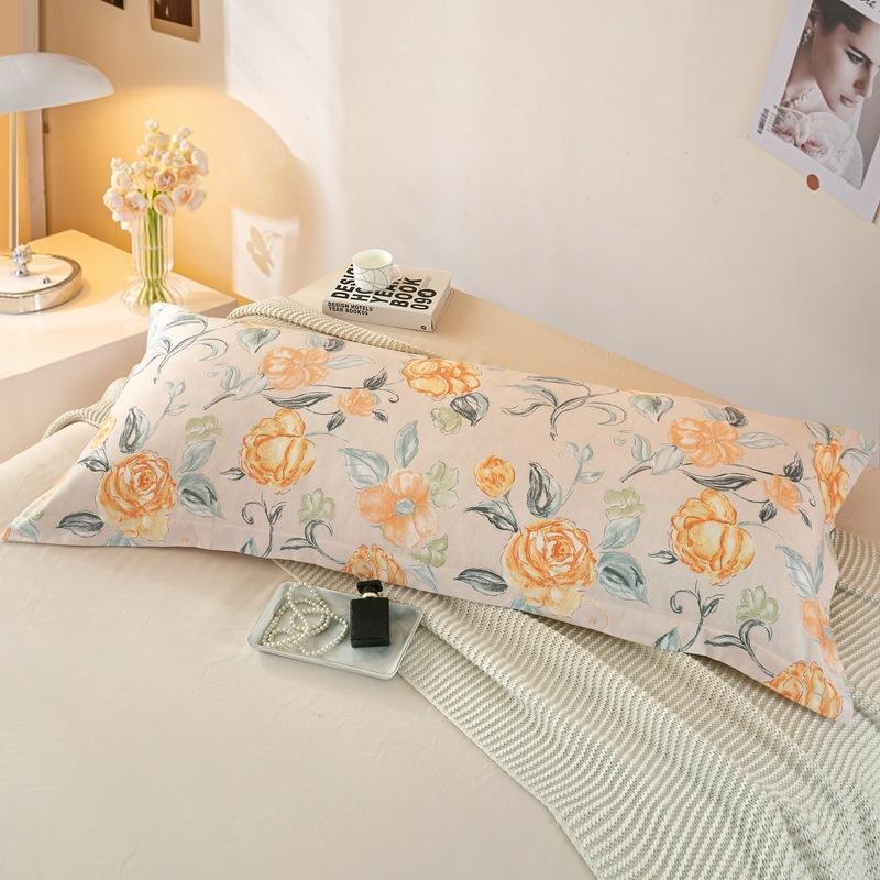 1 Pcs Cotton Pillowcases 120/150/180cm Long Pillowcase Home Decor Double Lover Sleeping Couple Pillow Cover(no Fillings)