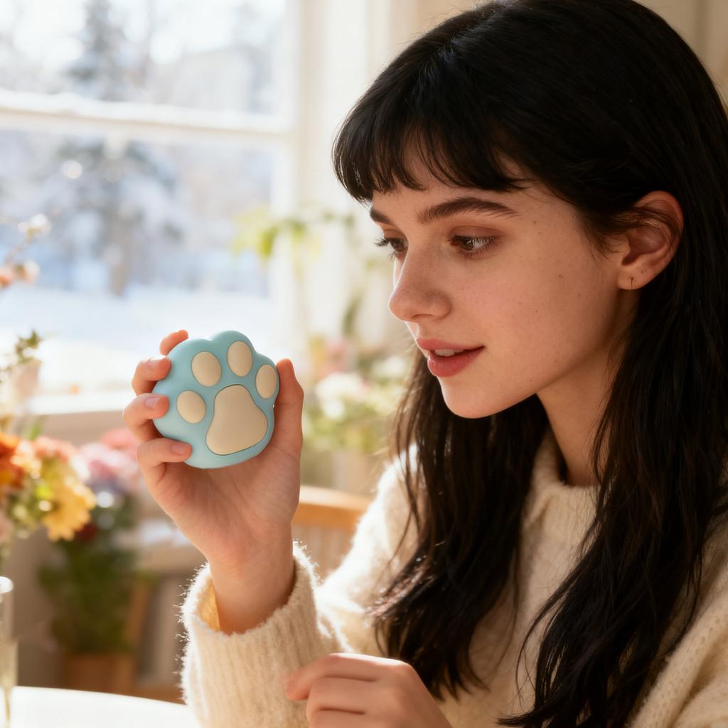 Aquecedor de mãos recarregável via USB, ideal para caminhadas ao ar livre, camping, esqui no inverno e viagens.