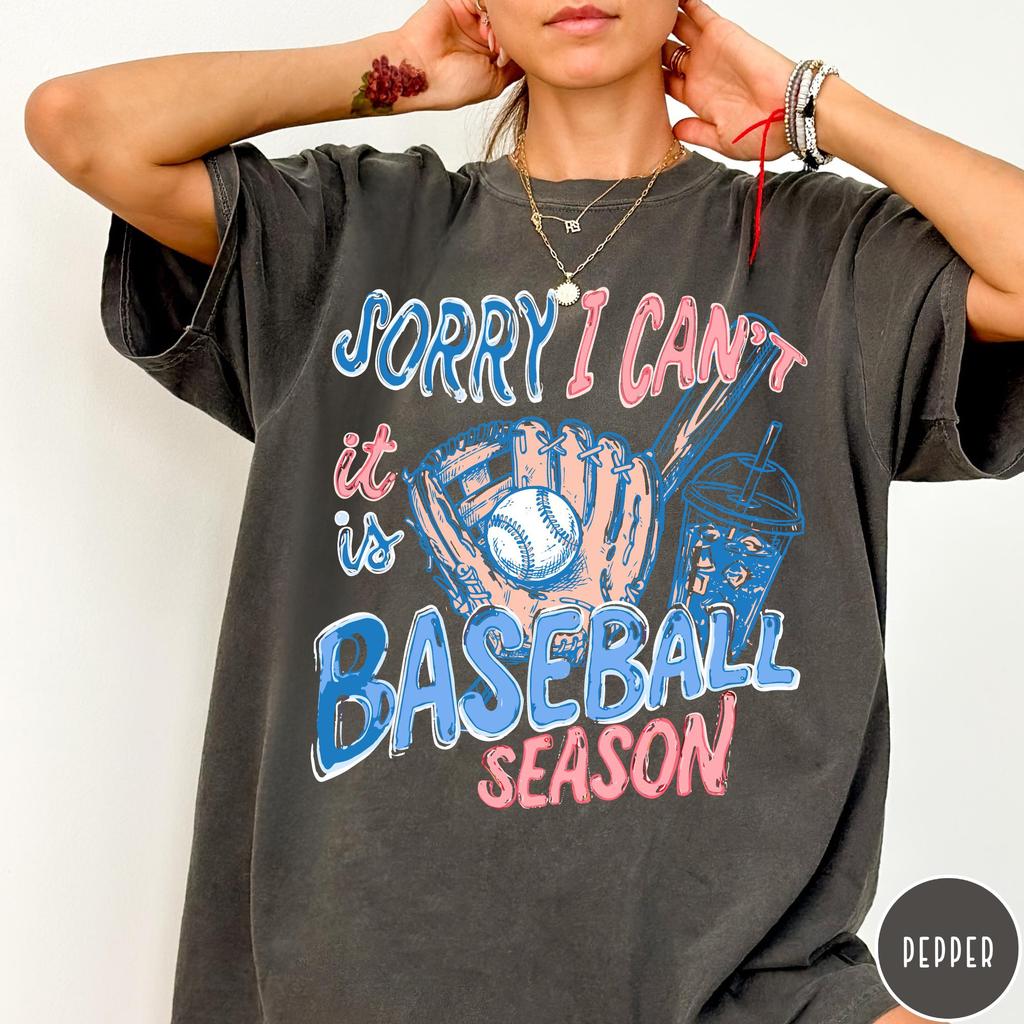 Baseball Season T-Shirt, Gameday Doodle Baseball Tee, Trendy Women's Baseball Shirt, Sports Mom Shirt, Game Day Tee