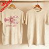 Lobster Love Tee FisherUnisex TShirt New England FisherUnisex Aesthetic TShirt Coastal Vibes Apparel Beach Retro Tshirt Yk Tops Tee