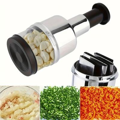 Multifunkční kuchyňský nástroj, efektivní ruční lis na česnek, sekáček na potraviny, kráječ zeleniny a cibule, mini mlýnek pro domácí vaření a přípravu jídel