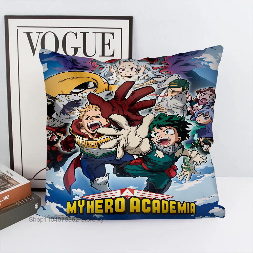 Anime My Hero Academia Pillow Case Square Pillow Bedroom Sofa Leisure Comfort Cushion Car Living Room Home Decoration