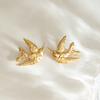 Leichter Luxus High-End-Sinn Friedenstaubenform Ohrstecker Einzigartige Ohrringe