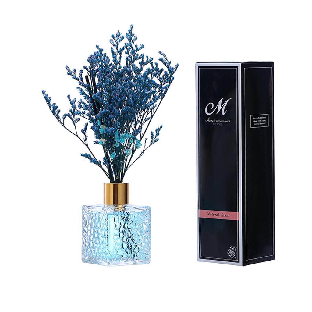 Oil Diffusers with Natural Sticks Glass Bottle and Scented Oil 80ML