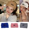 Elastic Winter Hat Wide Warm Headwrap New Knitted Hat  Autumn Winter