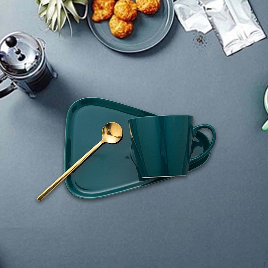 Keramický hrnek na kávu Sada Šálek na cappuccino s podšálkem a lžičkou Džus Novinka na cereálie